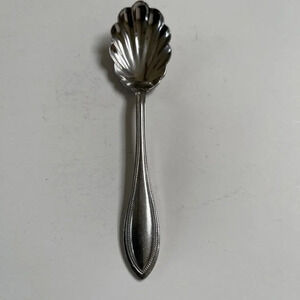 Oneida Astragal Glossy Sugar Spoon Scalloped Replacement Kitchen Silverware